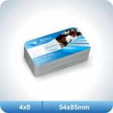 100 Cartões - 54x85mm PVC