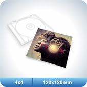 100 Encarte CD Simples - 120x120mm
