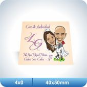 200 Convites Individuais - 40x50mm