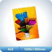 1 Banner - 1000x1500mm Com Ilhós