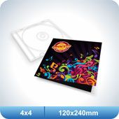 2.500 Encarte CD Duplo - 120x240mm