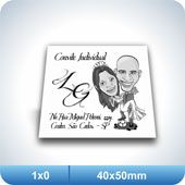 200 Convites Individuais - 40x50mm