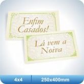 1 Placa Lá vem a Noiva